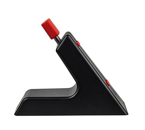 Arozzi Arozzi - Ancora Mouse Bungee with Snug Cord Holder, Rubber Feet, Extendable Spring and Weighted for Stability - Black with Red Accents