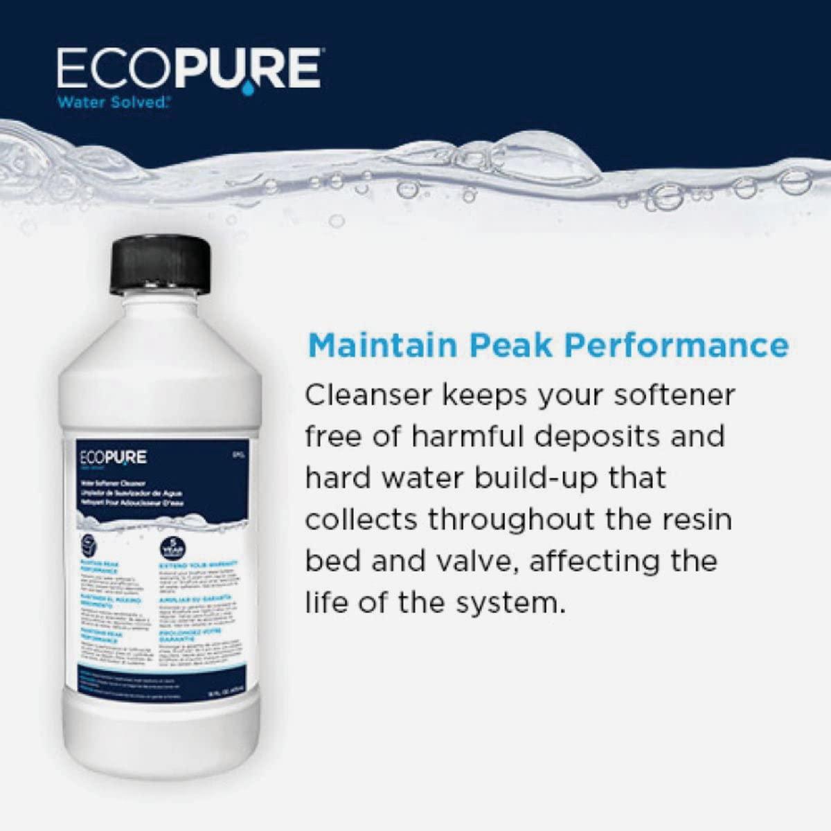 EcoPure EcoPure Water Solved Water Softener Cleaner Liquid 16 oz.
