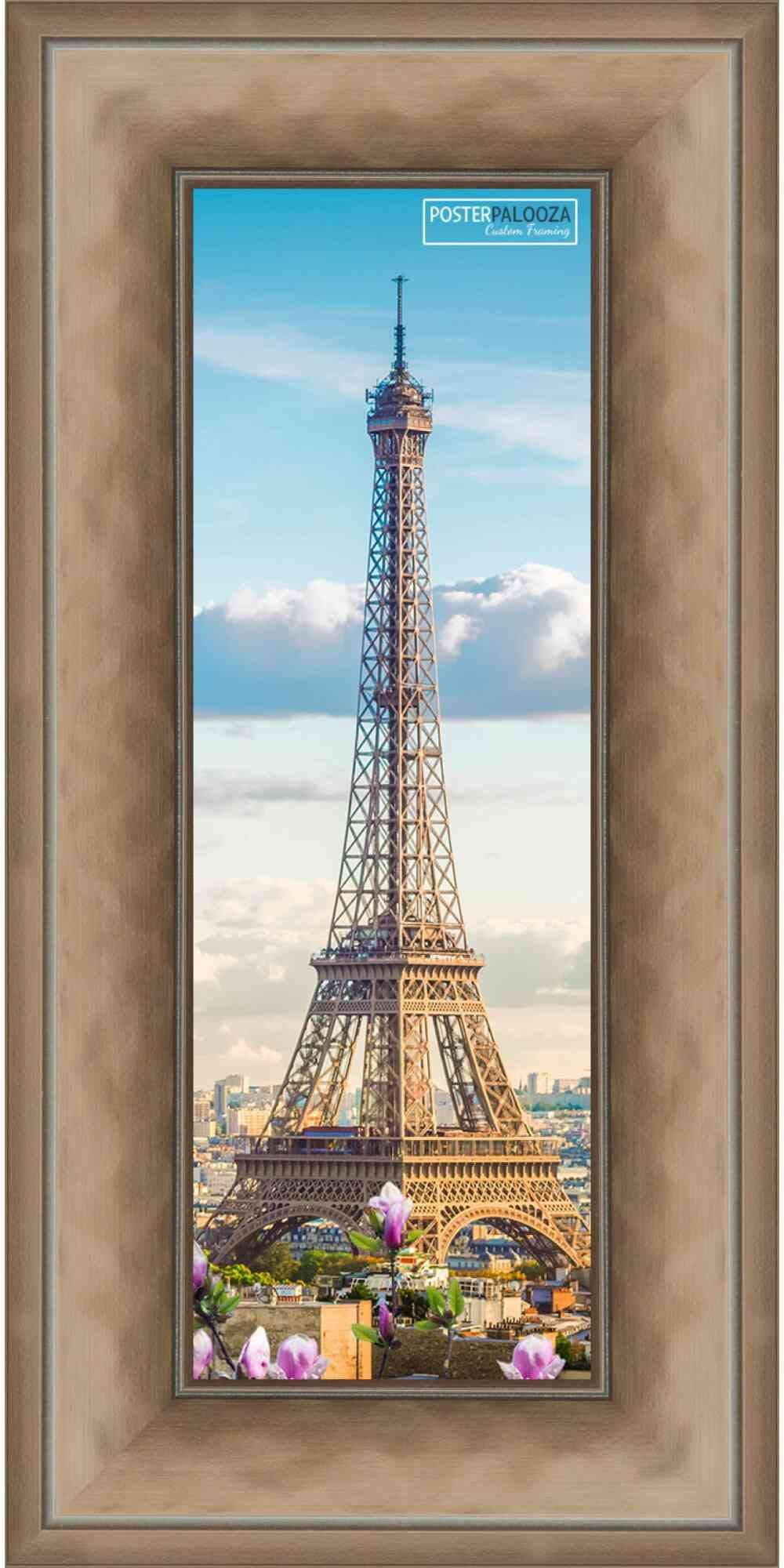 Poster Palooza 40x16 Contemporary Bronze Complete Wood Panoramic Frame with UV Acrylic Plexiglass, Foam Board Backing & Hardware Included