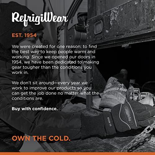 RefrigiWear RefrigiWear Waterproof Fiberfill Insulated Tricot Lined High Dexterity Work Gloves (Black, Small)