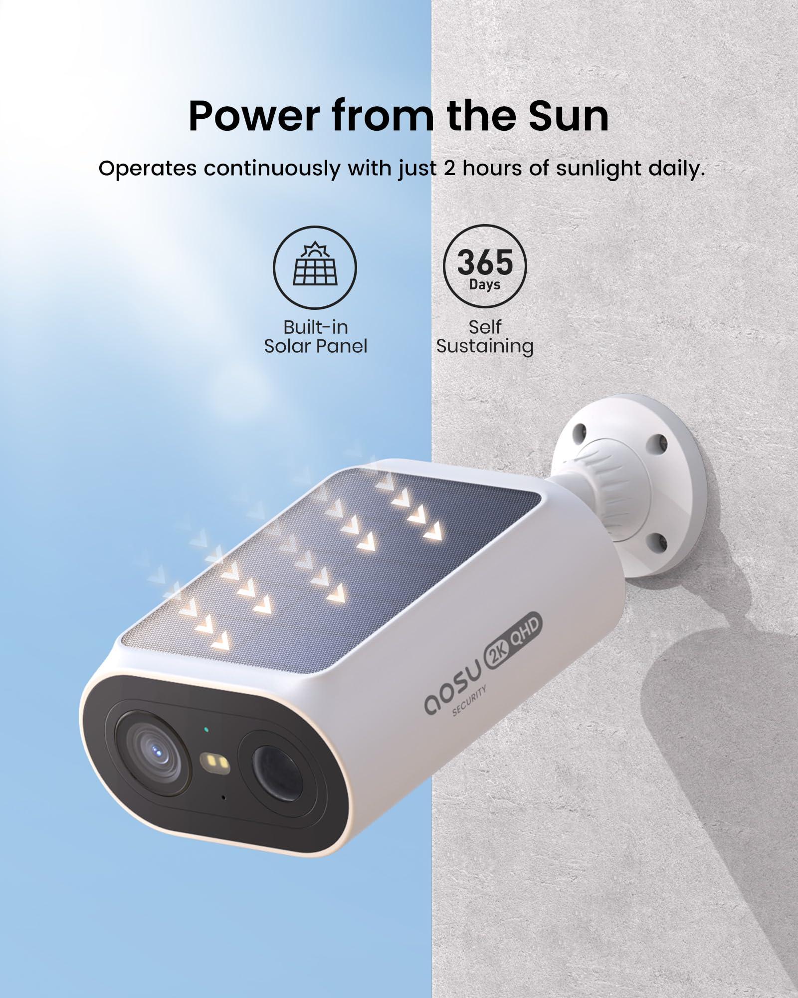 AOSU AOSU Solar Security Cameras Wireless Outdoor & Doorbell Camera