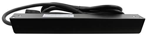 Prime Wire & Cable Prime Wire & Cable PB801120 6-Outlet Metal Power Strip with 14-3 SJT 10-Feet Cord,Black