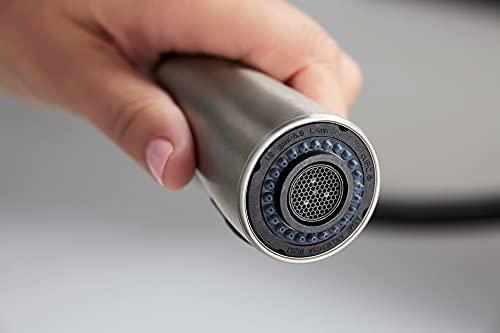 Kohler KOHLER Simplice Pull Down Kitchen Faucet, 3-Spray Faucet, Kitchen Sink Faucet with Pull Down Sprayer, Matte Black, K-596-BL