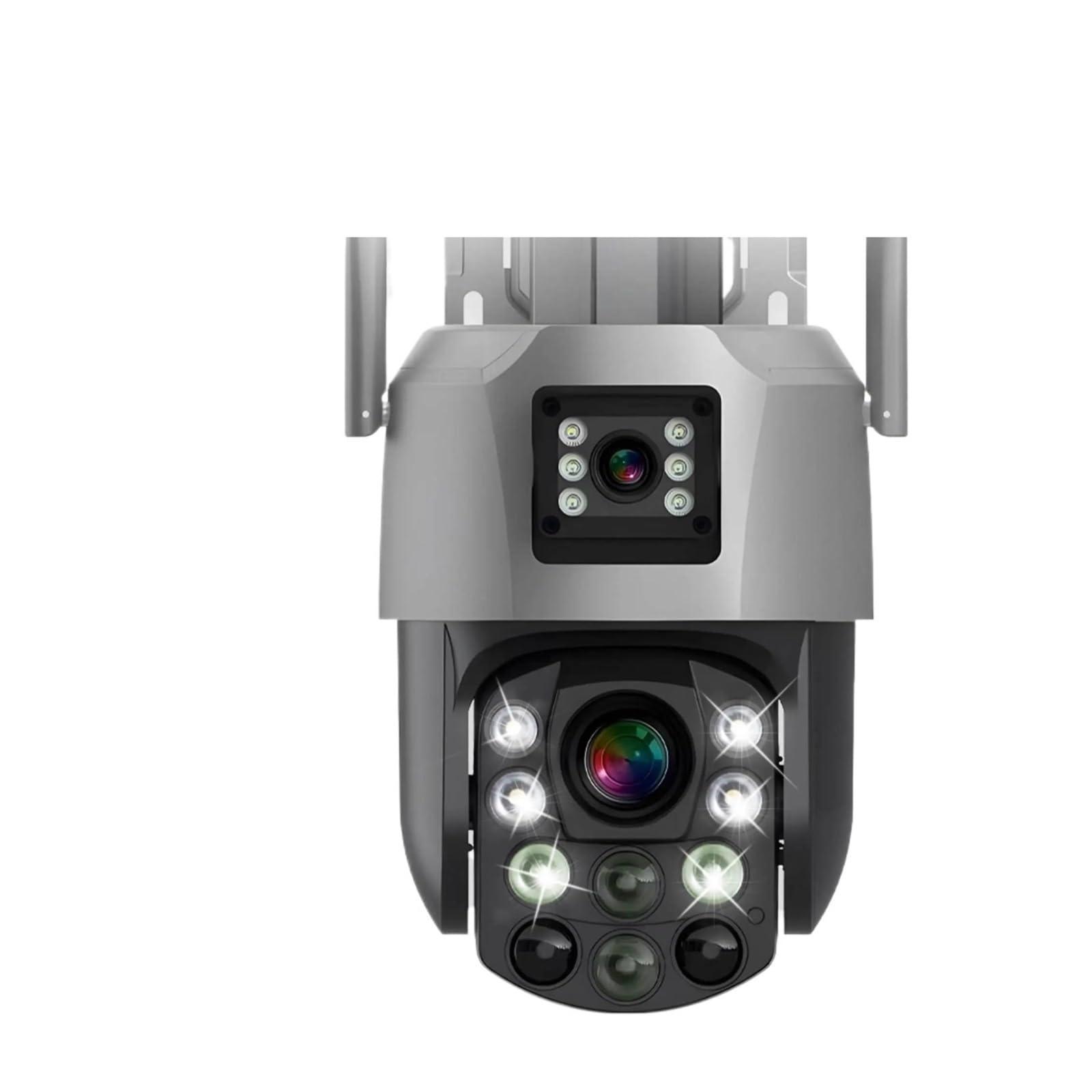 QDVOPHZA QDVOPHZA 8MP 18X Optical Zoom Dual Lens 4G/WiFi IP Camera Full Color Human Detection Wireless PTZ Home Security CCTV Surveillance Monitor(E/U_6MP 4G ADD 64G)