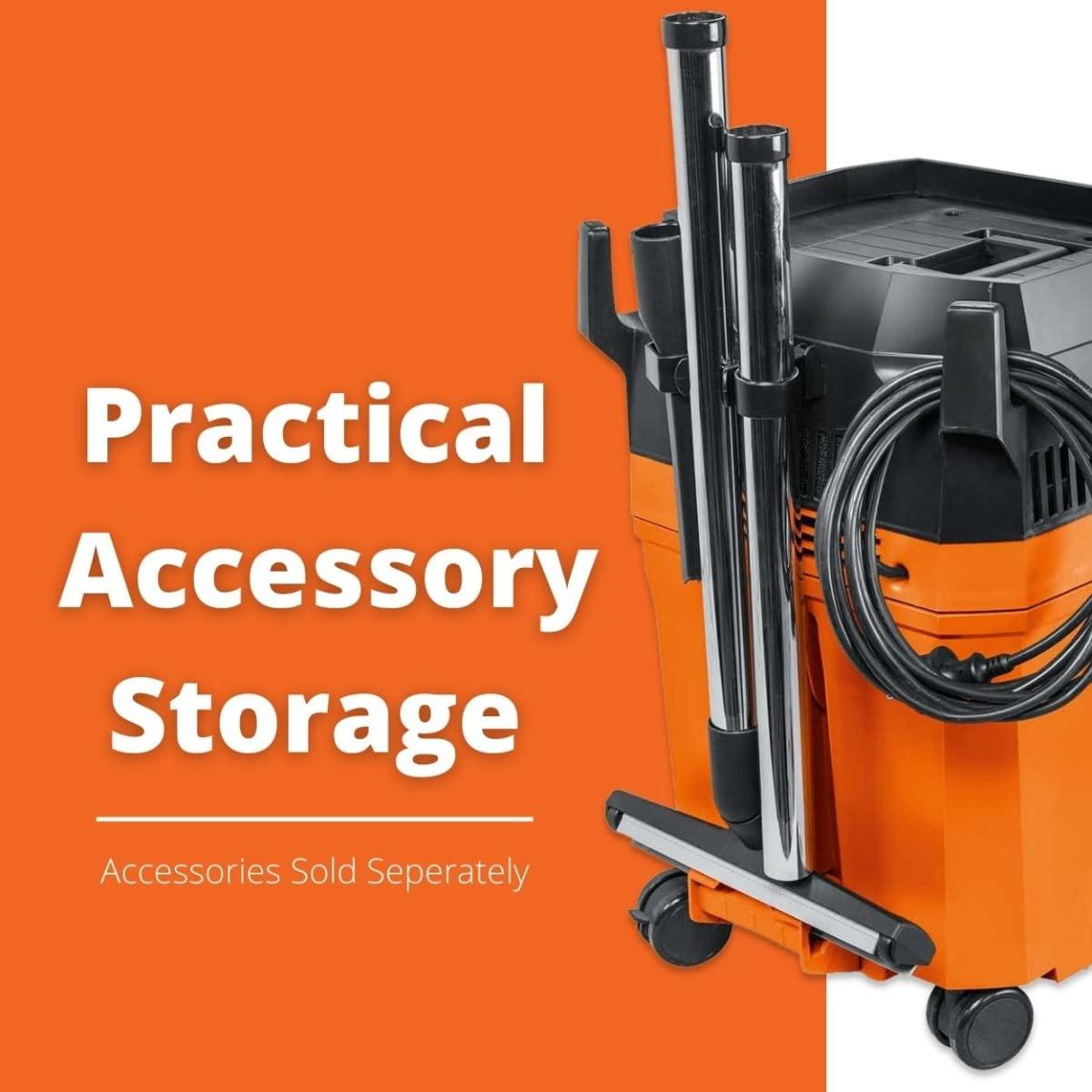 Fein Fein Turbo I Wet/Dry Dust Extractor - 5.8-Gallon Capacity, 151 CFM Suction, Anti-Static System, Quiet 66 dB Operation - Includes Hose and Filter - 92035236090