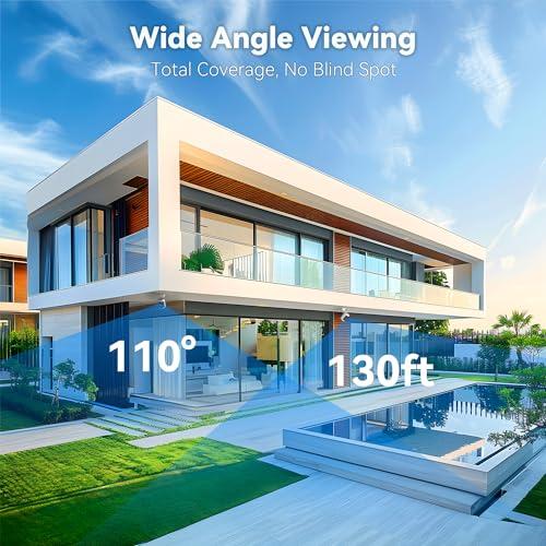 Swann AllSecure600 3 Camera 8 Channel 2K Wire-Free HD Wireless NVR Security System