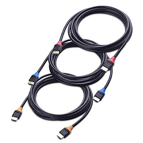 Cable Matters Cable Matters 3-Pack High Speed HDMI to HDMI Cable 10 Feet with HDR and 4K Resolution Support & 1-Pack Premium Certified HDMI to HDMI Cable