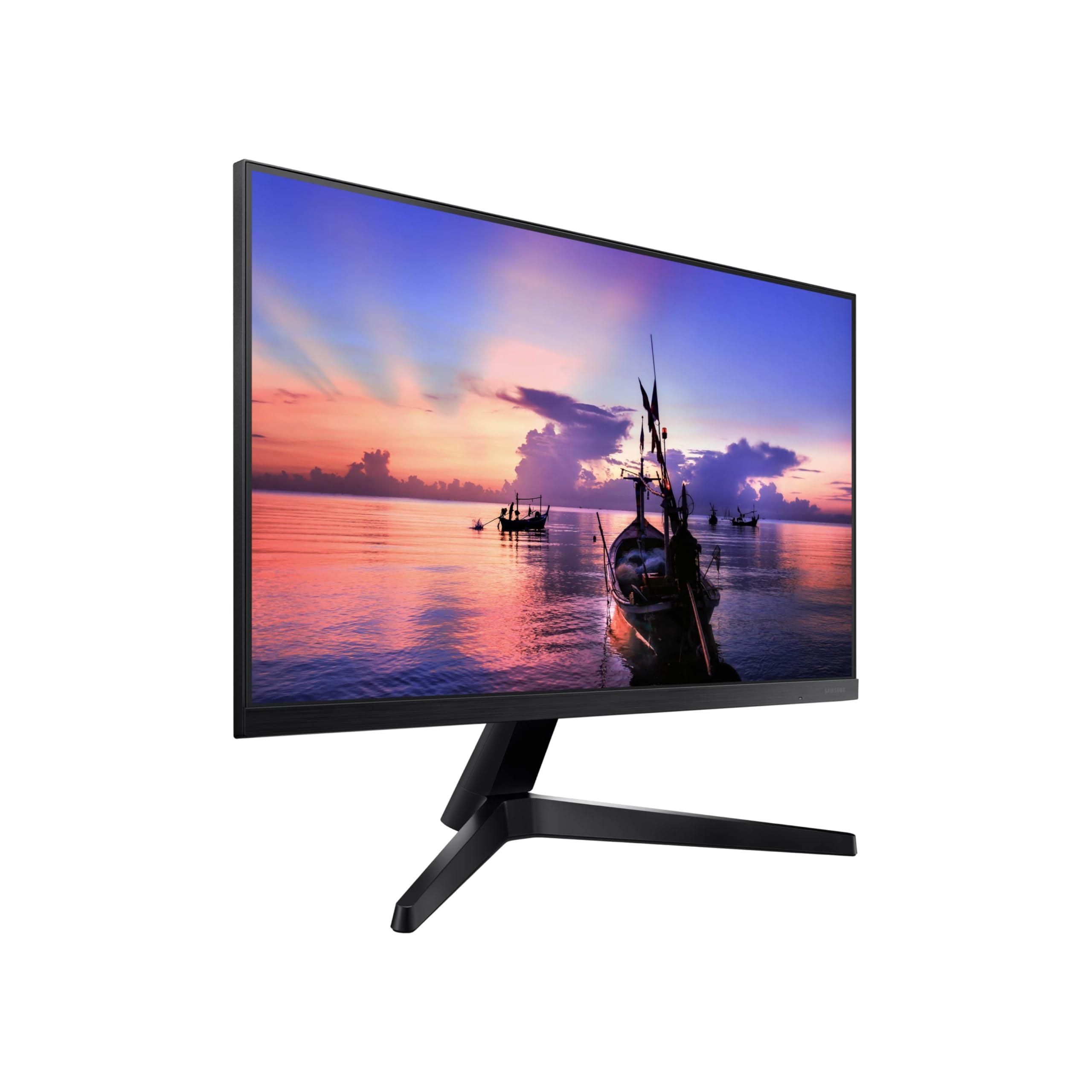 SAMSUNG Samsung 27\' T35F Series FHD 1080p Computer Monitor, 75Hz, IPS Panel, HDMI, VGA (D-Sub), AMD FreeSync, Wall Mountable, Game Mode, 3-Sided Border-Less, Eye Care, LF27T350FHNXZA