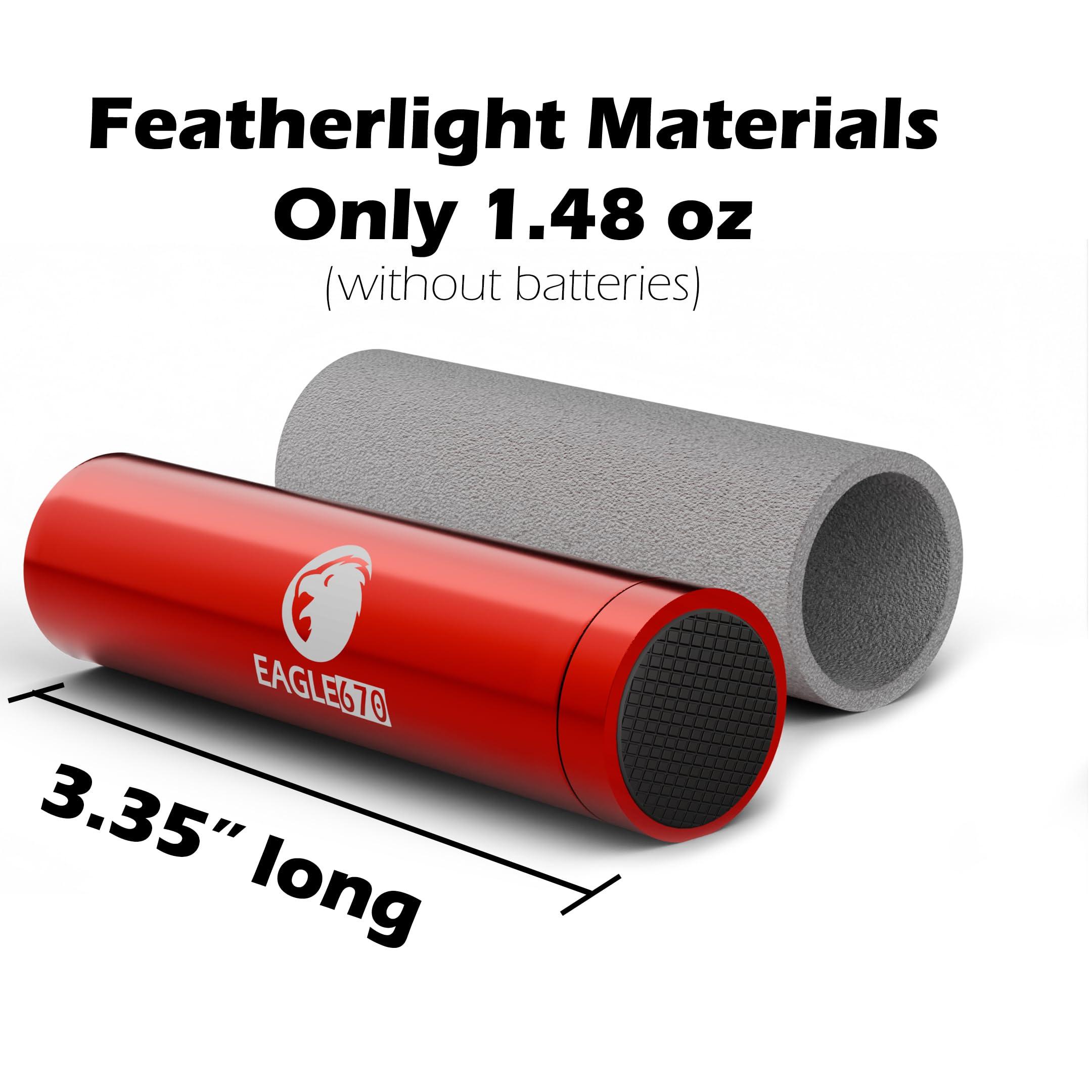 Eagle670 New Version! 670 nm Deep Red LED Light 8mW/cm2 | USA Lab Verified 670nm Flashlight (670 nm LED) w/Spacing Tube | Red Light Therapy 670 nanometers | Easy on The Eyes - no Blue Light