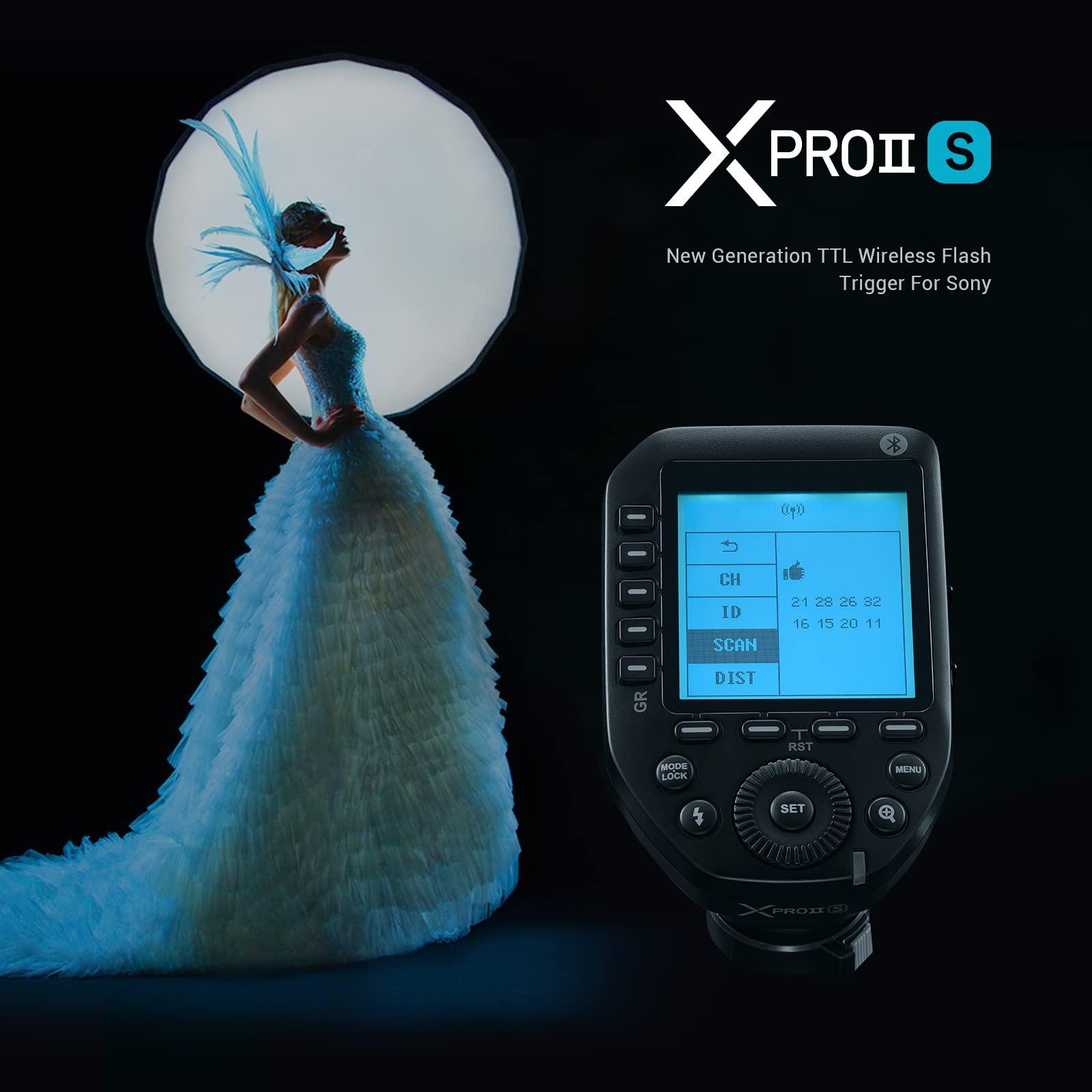 GODOX Godox TT350S Flash Speedlite for Sony Camera, 2.4G Wireless GN36 1/8000s HSS TTL Camera Flash with Godox XProII-S TTL Wireless Flash Trigger Compatible for Sony Camera A7 A7R A7S A7-II A7-III etc