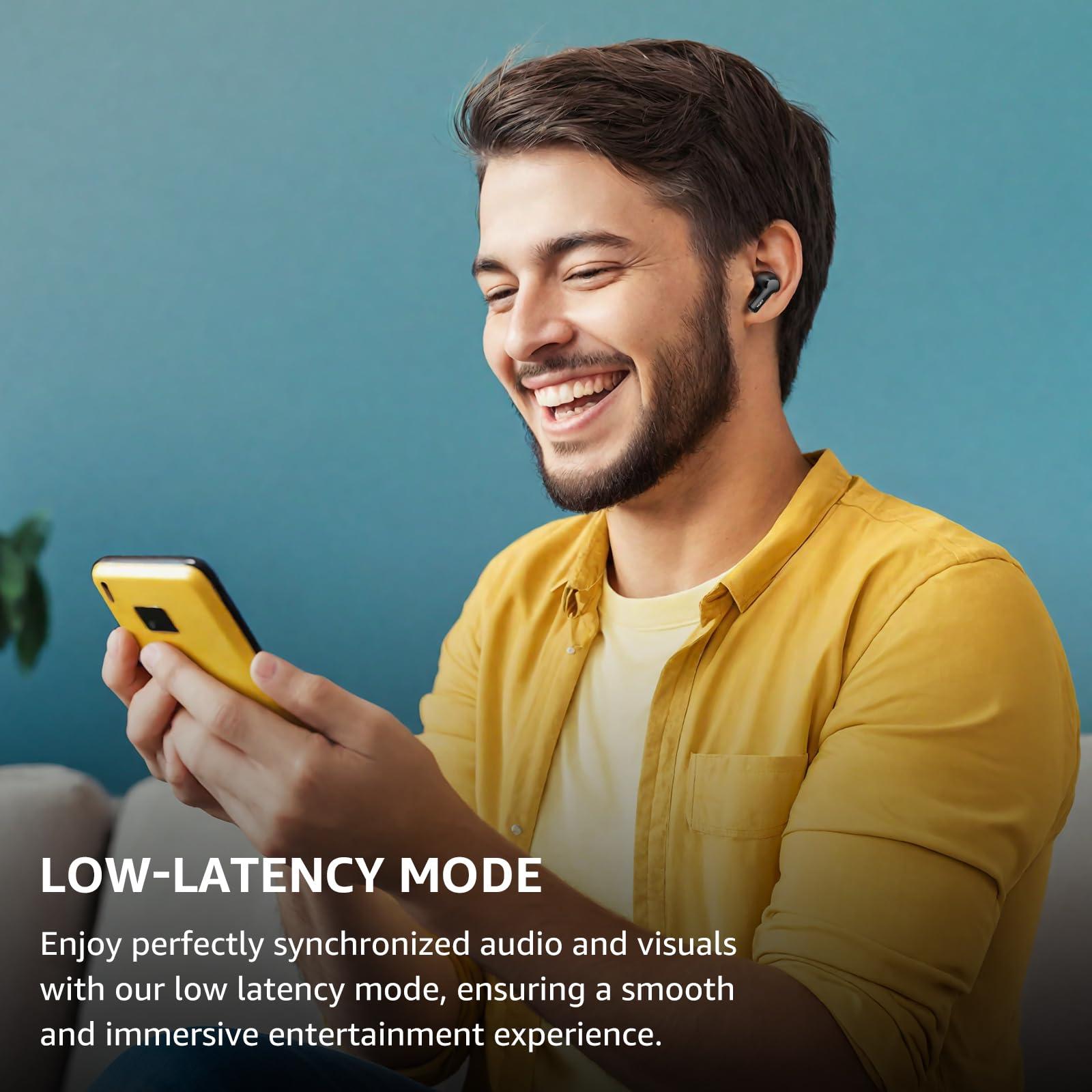 TOZO TOZO Hybrid Active Noise Cancelling Wireless Earbuds with 6 Mics AI Clear Call Ear Buds 55H Playtime with LED Display 32 Preset EQs via APP Bluetooth 5.3 IPX8 Waterproof in Ear Headphones