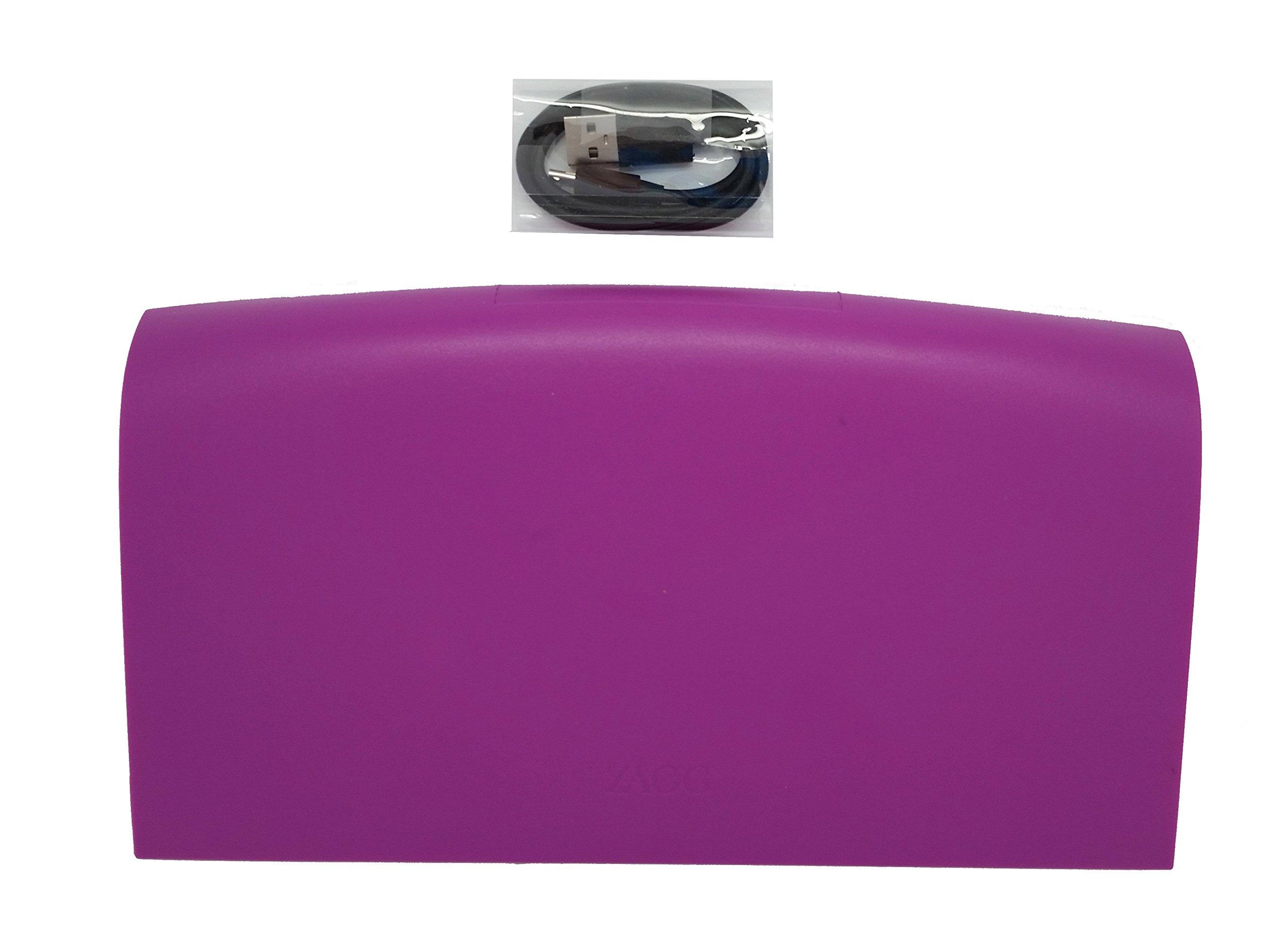 ZAGG ZAGGkeys Case and Micro USB Wired Keyboard Made for for Android Smartphones and Micor USB Devices - Berry/Aqua