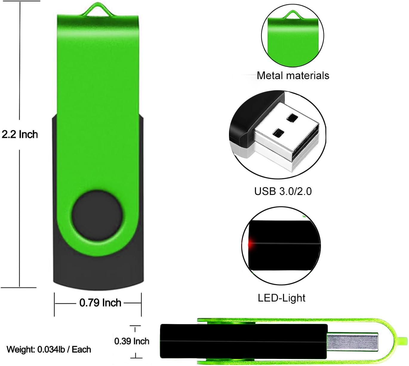TATMOHIK Custom USB Flash Drive 16GB 200 Pack Promotional Product Customized USB Thumb Drive,Customizable USB Drive Personalized with Your Logo Bulk USB 3.0 Personalized USB Stick 200pcs Multiple Color Choice