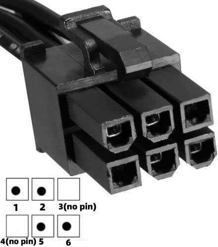 lilila-ree for EVGA Modular PSU Hard Drive HDD Power Adapter Cable 6 Pin to 3X 4 Pin Power Cable only for EVGA G1/G1+/G2/G3/G5/GS/GA/GM, B2/B2/BQ, P2/1000PS/T2, Supernova nex650g/ 450GM/550GM