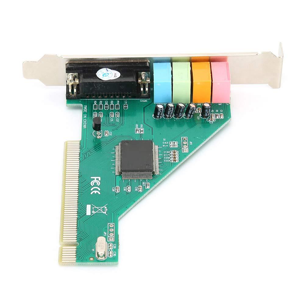 VBESTLIFE CMI8738 PCI Sound Card, PCI Sound Card Channel 4.1 for Computer Desktop Internal Audio Karte Stereo Surround