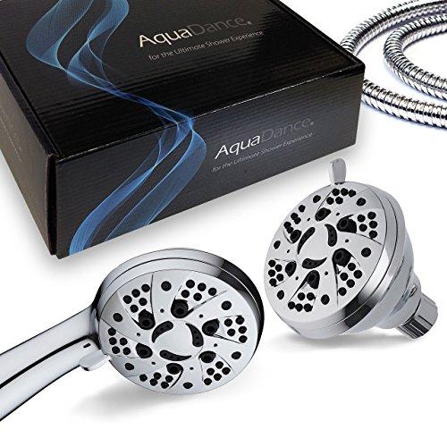 AquaDance AquaDance Total Chrome High Pressure 3-way 48-setting Rain – Handheld Shower Head Combo – Angle Adjustable, Anti-Clog Jets, Tool-Free Installation - USA Standard Certified – Top U.S. Brand