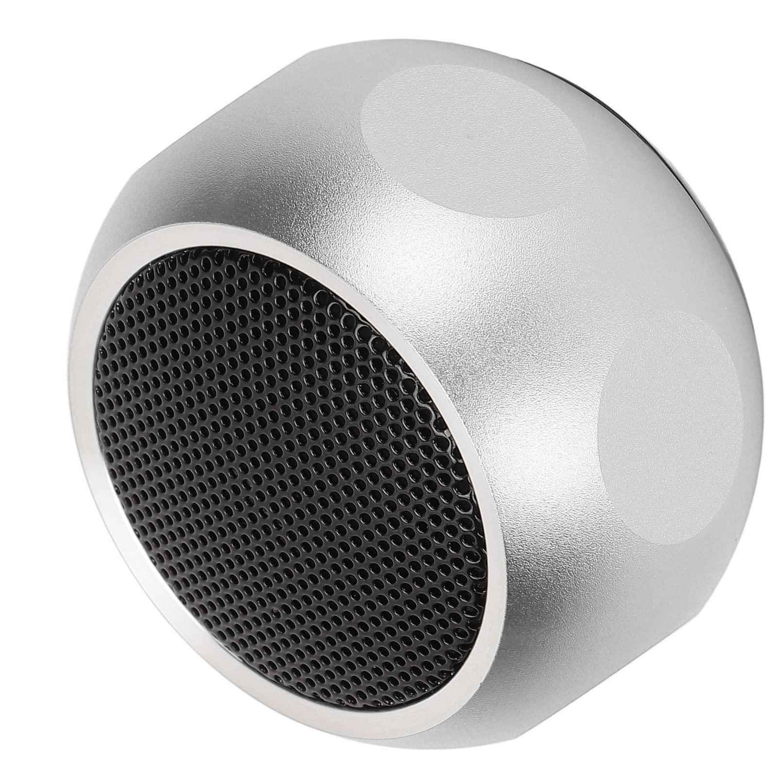 Wisoqu Speaker, 5.0 4W Aluminum Alloy Mini Portable Outdoor Speaker Cute Delicate Speaker for Shower Bike Car Travel, with Lanyard (#4)