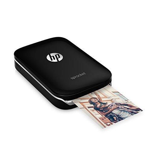HP Sprocket HP Sprocket Portable Photo Printer, Print Social Media Photos on 2x3" Sticky-Backed Paper - Black (X7N08A)