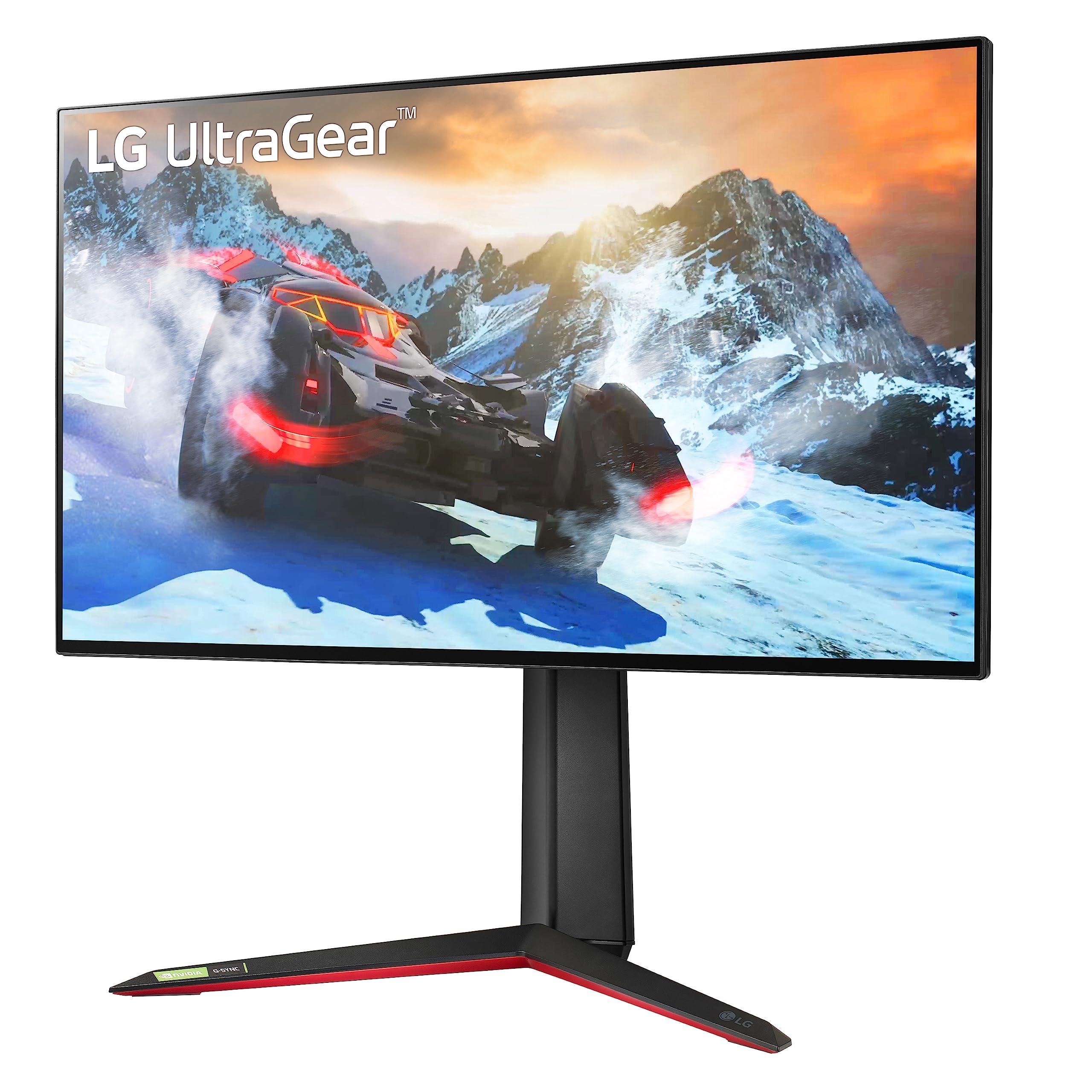 LG LG 27GP95R-B 27 Ultragear UHD (3840 x 2160) Nano IPS Gaming Monitor w/1ms Response Time & 144Hz Refresh Rate, NVIDIA G-SYNC Compatible & AMD FreeSync Pro, Adjustable Tilt, Height, Swivel & Pivot