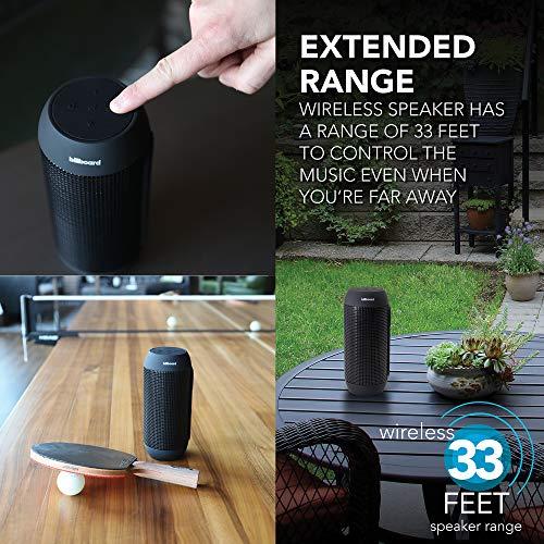 Billboard Billboard BB742 IPX5 Water-Resistant Bluetooth Wireless Speaker With Enhanced Bass, USB & SD Inputs, and Mini Stereo Inputs - Black