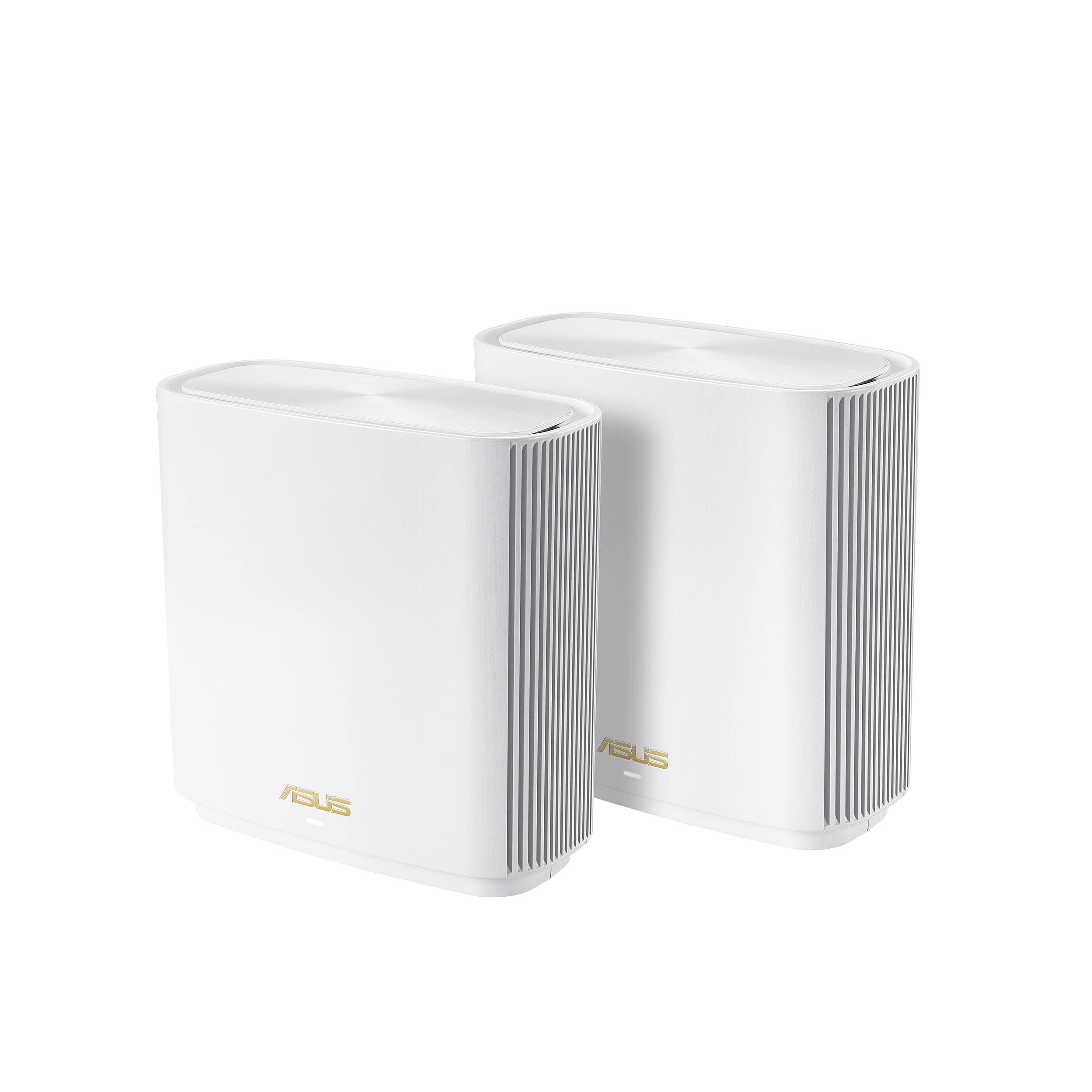ASUS ASUS ZenWiFi AX6600 Tri-Band Mesh WiFi 6 System (XT8 1PK), White & ZenWiFi Whole-Home Tri-Band Mesh WiFi 6E System (ET8 2PK)