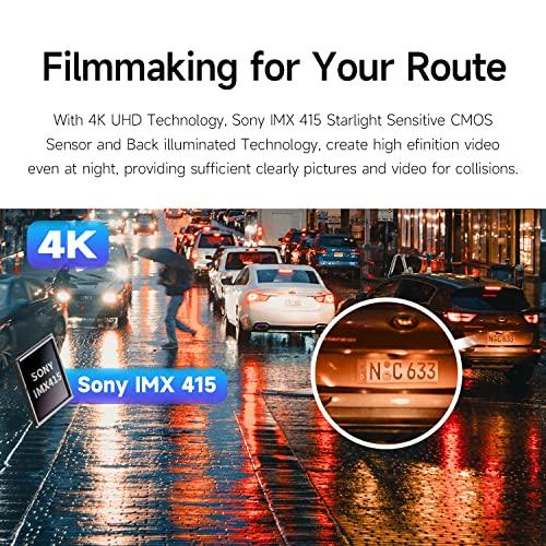 ddpai DDPAI Dash Cam 4K Front 3840x2160, Built in 5G WiFi GPS, 64G Storage Car Dash Camera, No Need Extra SD Card, Sony IMX 415 STARVIS Sensor, Night Vision,G-Sensor, Loop Recording, AR Technology Mini5