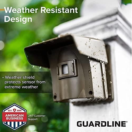 Guardline Guardline 500 Foot Range Wireless Driveway Alarm [1 Motion Detector Alarm Sensor & 1 Receiver] Weatherproof Outdoor Security Alert System for Home & Property