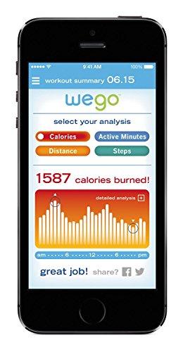 WEGO WEGO Elite Activity Tracker- Captures Fat and Calorie Burn And Calculates Activity Time, Steps and Pace