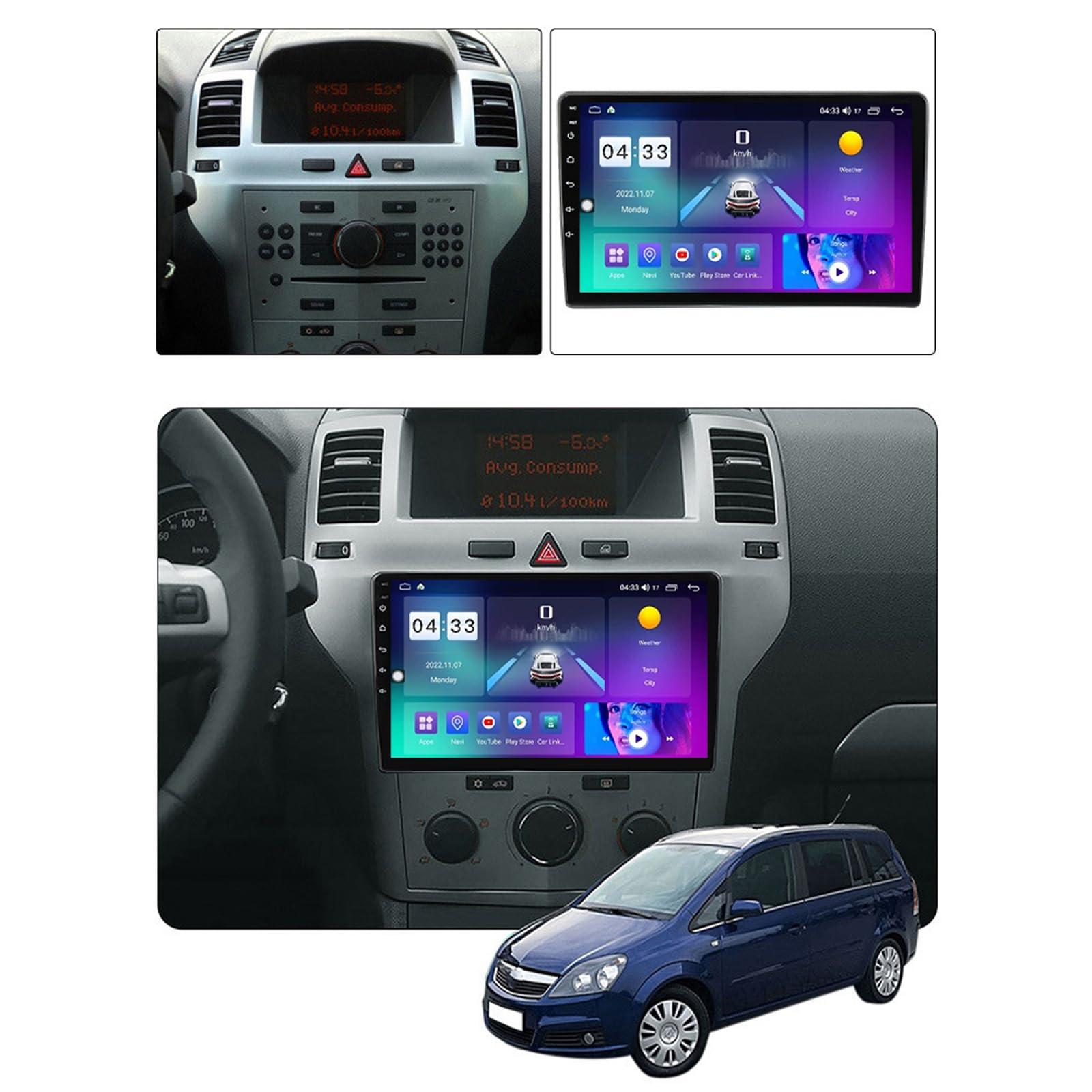 JINXUANGS Double Din Android 13 Car Stereo Wireless Car-Play with Bluetooth 9 Inch Touchscreen Car Radio for Opel Astra H 2004~2014 Multimedia Navigation with USB/RDS/DSP,M500s 8core 4g+64g