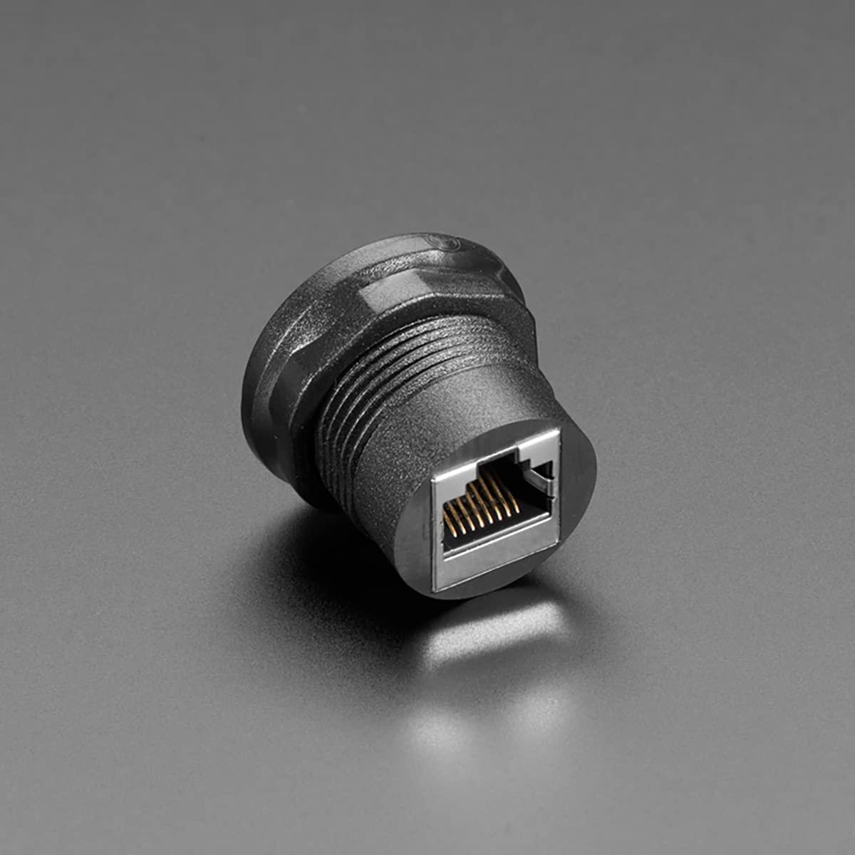 Adafruit RJ-45 Ethernet Round Panel Mount Adapter Plug 4130 by Adafruit
