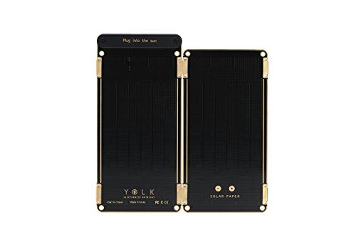YOLK Solar Paper + Pouch, Paper-Thin and Light Portable Solar Charger with Ultra-High-Efficiency (5W)