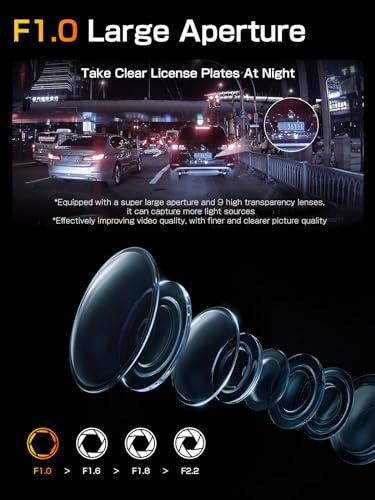 AKEEYO Super Night Vision Rear View Mirror Camera with F1.0 Aperture LensAI Vision RadarBSD HDR/WDRTouch Screen Smart Mirror Dash Cam, Free 32GB Card & GPS,12\" Backup Camera AKEEYO NV-X