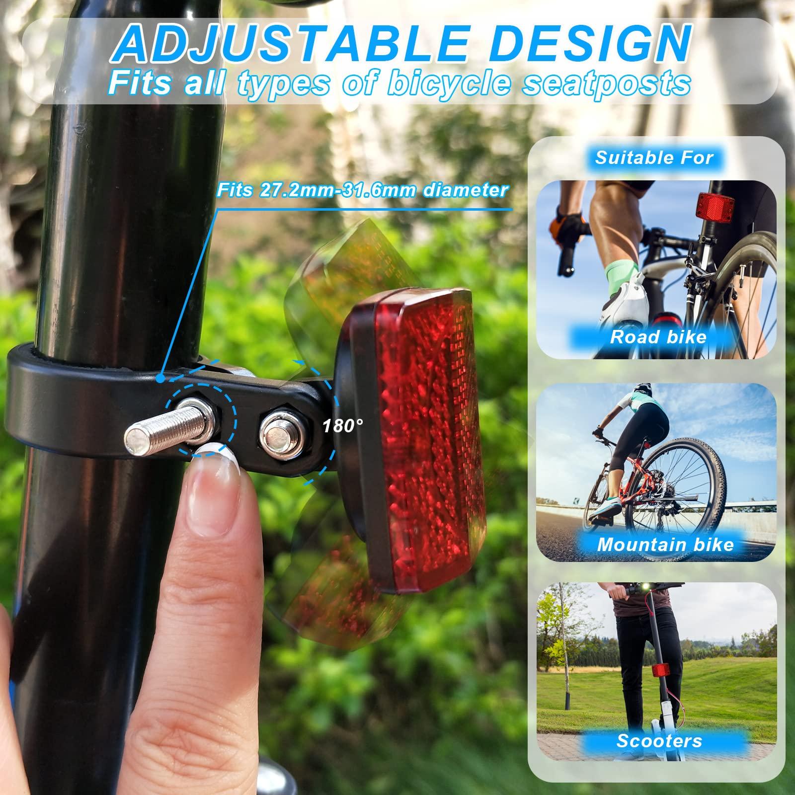 PerfiPro Airtag Bike Mount, Hidden Bike GPS Tracker Case for Apple Airtag, Airtag Bike Seatpost Reflector Mounts, Anti-Theft Airtag Holder for Bike, Electric Bicycle, Scooter (2 Pack)