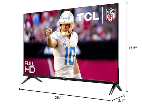 TCL TCL 32-Inch Class S3 1080p LED Smart TV with Roku TV (32S350R, 2023 Model), Compatible with Alexa, Google Assistant, and Apple HomeKit Compatibility, Streaming FHD Television,Black