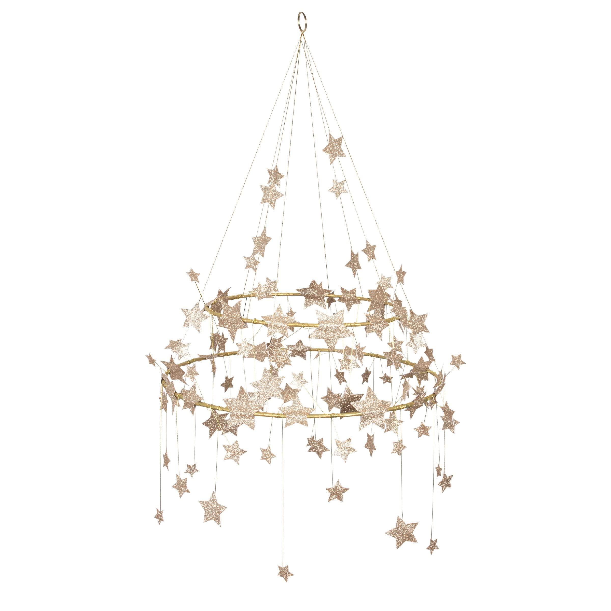 Meri Meri Meri Meri Gold Sparkle Star Chandelier (Pack of 1)