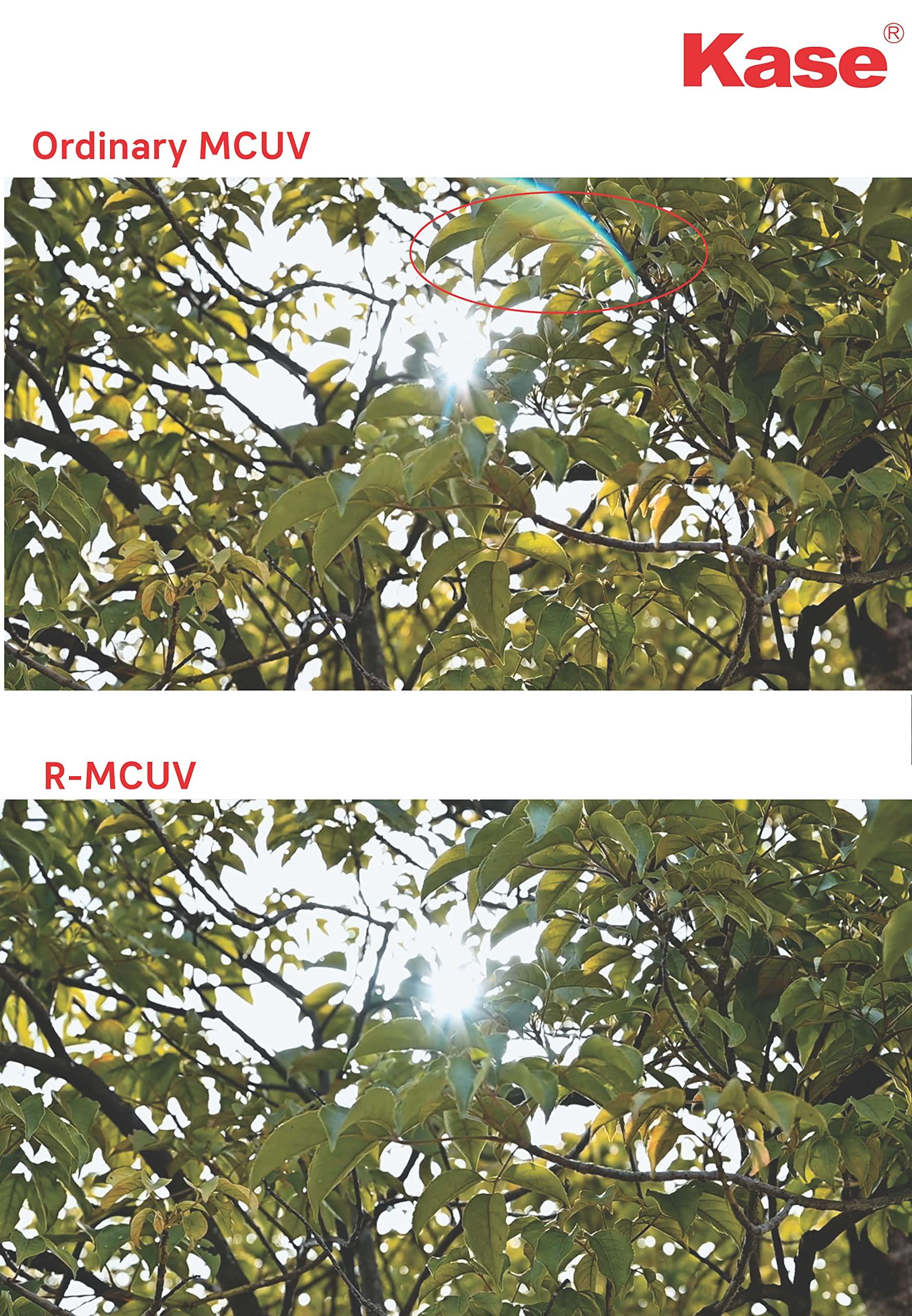 Kase KASE 58mm R-MCUV Screw-in Filter Anti-Ghosting Anti-Flare Low Reflection Optical Glass