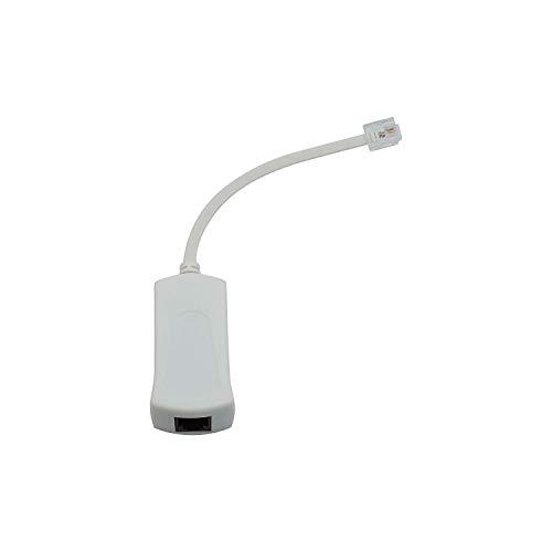 InstallerParts InstallerParts DSL Modem Phone Filter - for Interference Elimination and Static Noise Blocker | for Answering Machine, Fax Machine, Telephones Landline Cordless | 10 Pack, White DSL Phone Filter