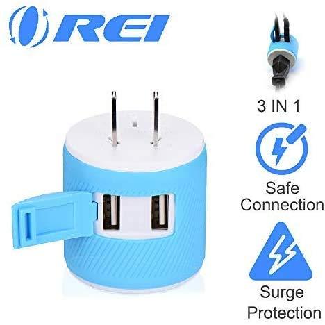 OREI OREI Japan, Philippines Travel Plug Adapter- USA Inputs - Type A (U2U-6), Will work with Cell Phones, Camera, Laptop, Tablets, iPad, iPhone and More
