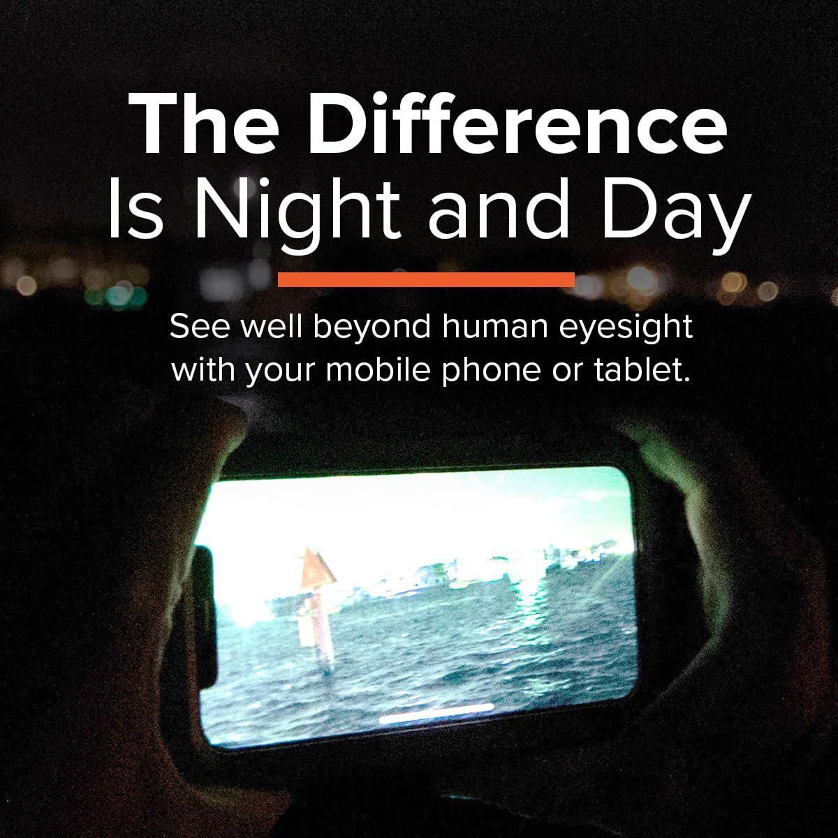 SiOnyx SIONYX Aurora PRO I Full Color Digital Night Vision Camera with Hard Case I Ultra Low-Light IR Night Vision Monocular I GPS, Compass, Water Resistant