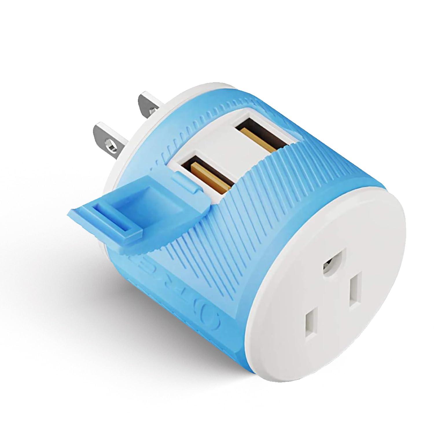 OREI OREI Japan, Philippines Travel Plug Adapter- USA Inputs - Type A (U2U-6), Will work with Cell Phones, Camera, Laptop, Tablets, iPad, iPhone and More