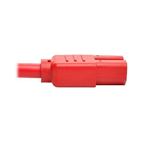 Tripp Lite Tripp Lite 3ft Heavy Duty Computer Power Extension Cord 15A, 14 AWG, C14 to C15, Red 3'(P018-003-ARD)