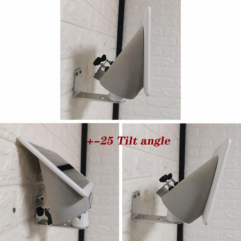 A-TOP ATOPCAENRT Wall Mount for Google Nest Hub Max, Wall Mount Bracket, Space-Saving Design for Home, Office, Kitchen, Bedroom, Compatible with Google Nest Hub Max 10" Display, Adjustable Viewing Angles