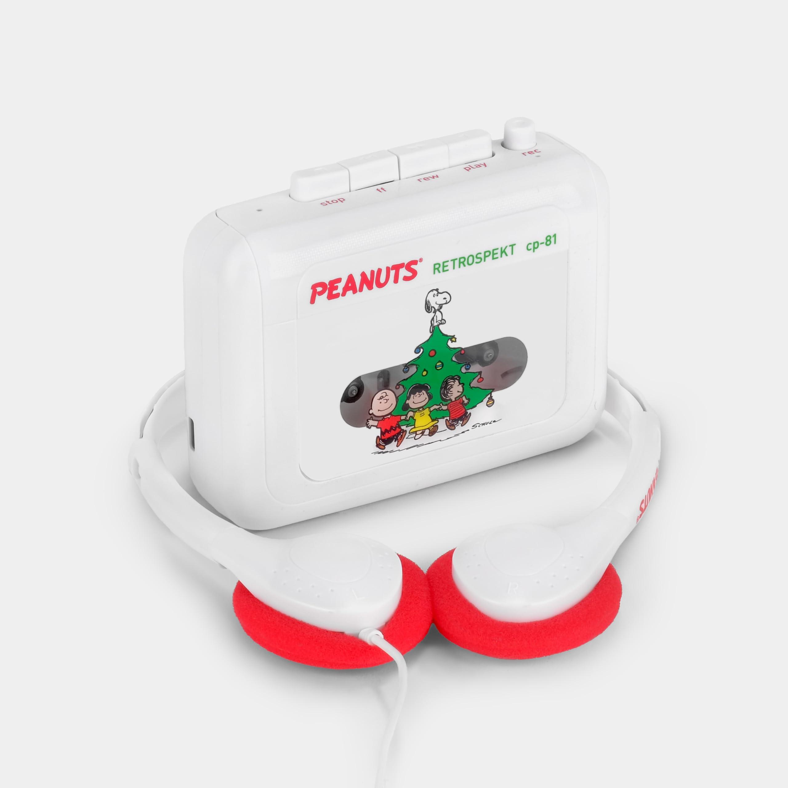 Retrospekt Peanuts A Charlie Brown Christmas CP-81 Portable Cassette Player + Cassette