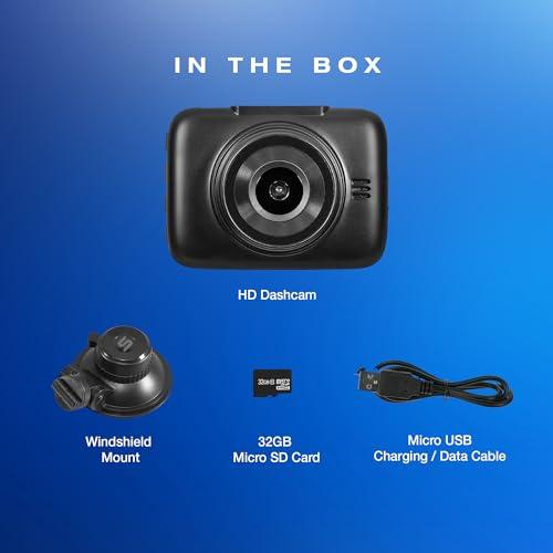 TYPE S TOURING ITEMS TYPE S TOURING ITEMS S1 HD Car Dash Cam 1080P (True 720P) Front Car Cam Dashcam with Built-in G-Sensor, 30 FPS Recording, Easy Installation, 4GB Micro SD Card Included Dash Camera