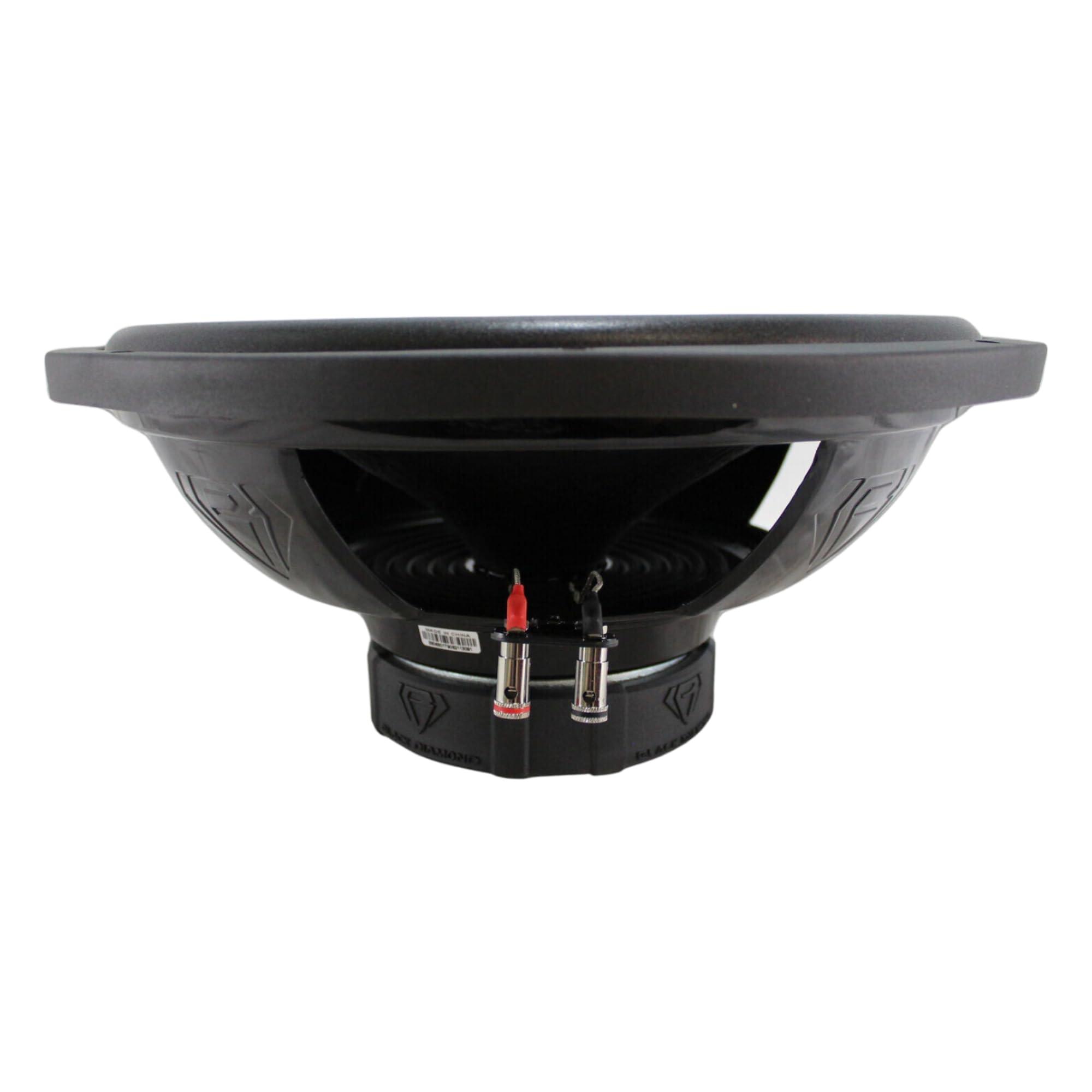 BLACK DIAMOND BLACK DIAMOND DIA-15S Car Audio 15\" Subwoofer 4-Ohm Single Voice Coil 600 Watts - 15\" inches Subwoofer Bass Great for Car/Truck Sound Systems