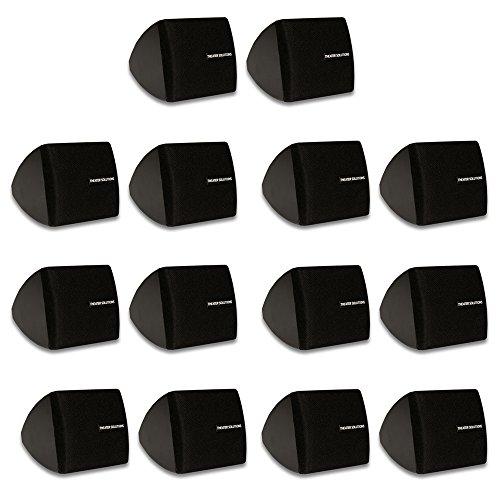 Theater Solutions Theater Solutions TS30B Mountable Indoor Speakers Black Bookshelf 7 Pair Pack