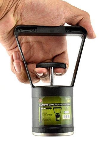 SE SE Magnetic Separator Pick-Up Tool with Quick Release - 8 lb Capacity, Rubberized Grip Handle, Ideal for Metal Shavings and Ferrous Object Retrieval PM6550