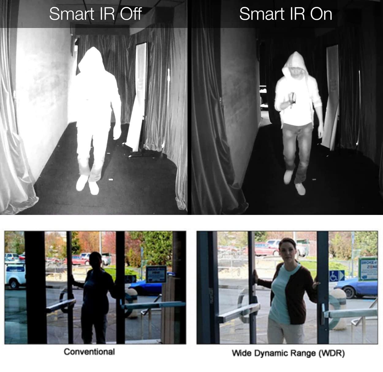 101 AV Inc 101AV 1080P True Full-HD 4in1 (TVI, AHD, CVI, CVBS) 2.8mm Fixed Lens IR Indoor Outdoor Dome Camera 2.4 Megapixel STARVIS Image Sensor BACK-ILLUMINATED IMAGE SENSOR 20 meter IR Range DWDR OSD IP66