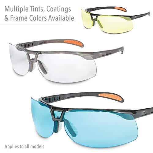 Honeywell Ademco UVEX by Honeywell S4201 Protégé Safety Eyewear, Metallic Black Frame, Gray Ultra-Dura Hardcoat Lens