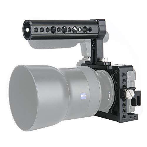 NICEYRIG NICEYRIG Camera Cage Kit for Sony A6400/ A6100/ A6300/ A6000, with Cheese Top Handle Cable Lock Clamp
